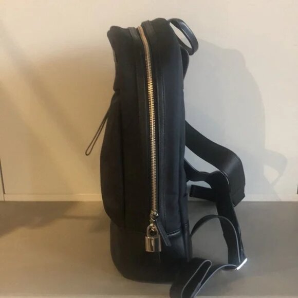 WANT Les Essentiels Piper Black Nylon and Jet Black Leather Backpack main image 13